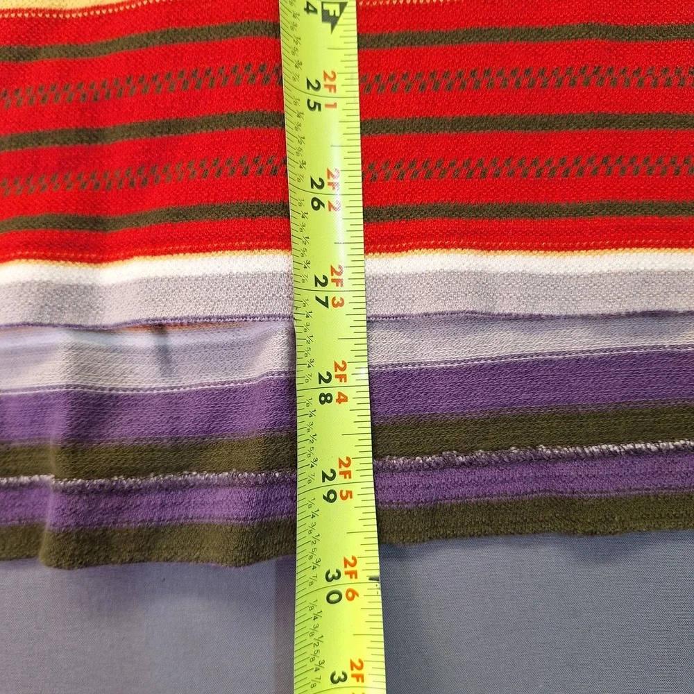 Polo Ralph Lauren Mens XL Multi Color Striped Short Sleeve Cotton Polo Shirt